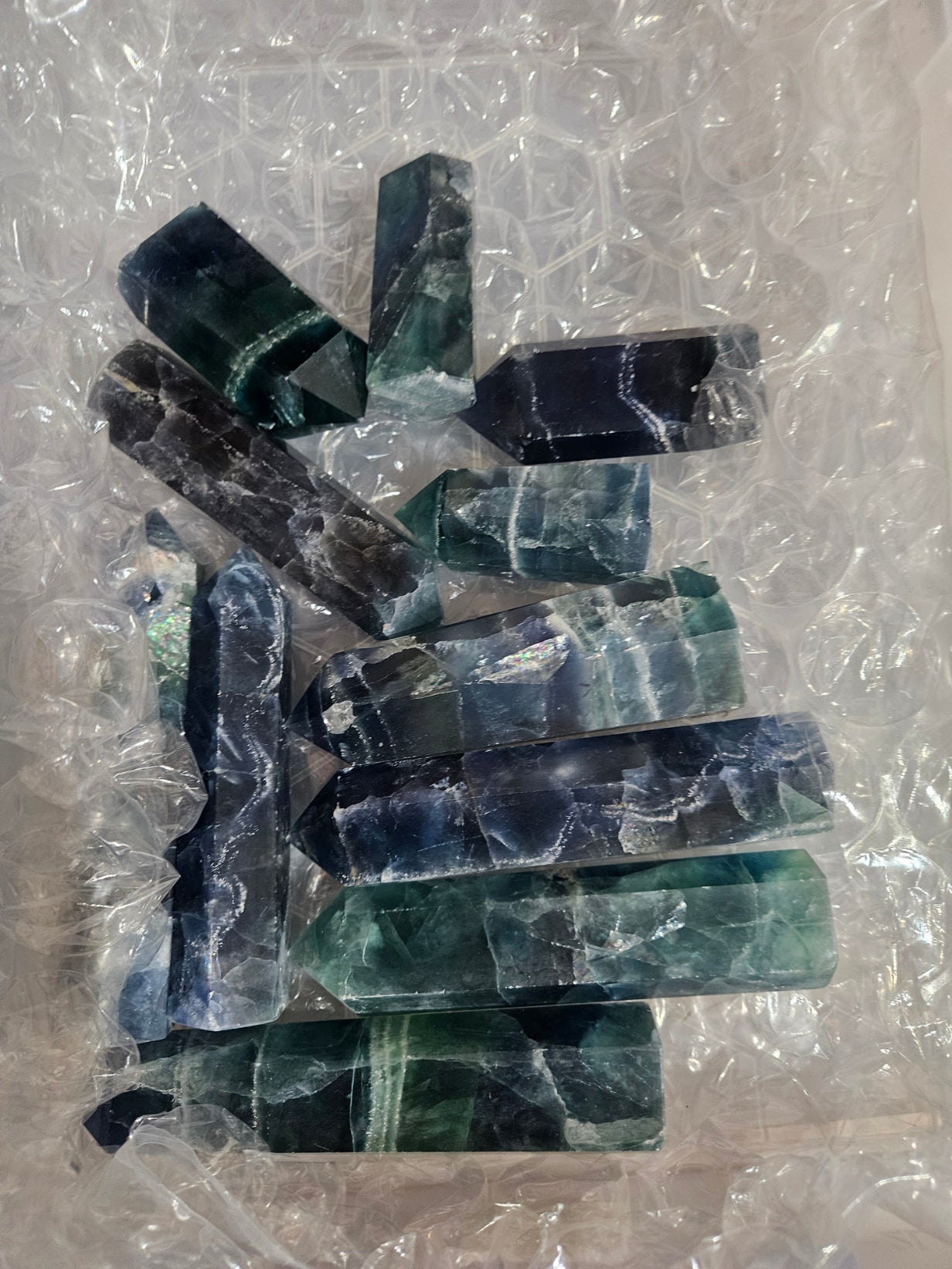 Blue Fluorite Points