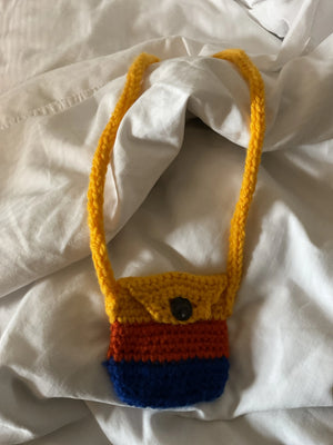 The Foxes Pouch - Hand Knit Neck Bag The Foxes Den