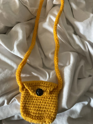 The Foxes Pouch - Hand Knit Neck Bag The Foxes Den