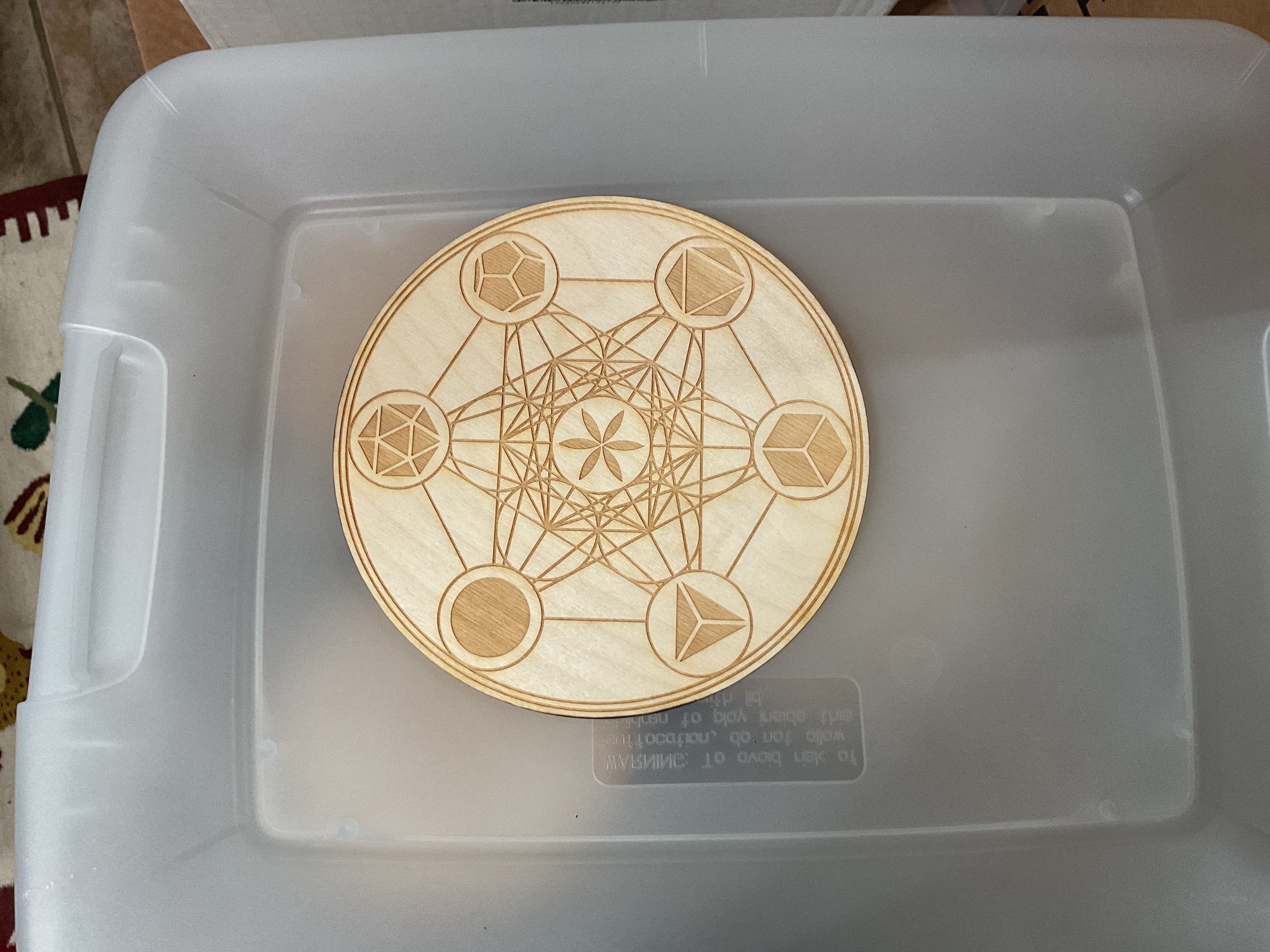 Metatron Merkaba with sphere holes |Crystal or Pendulum Grid