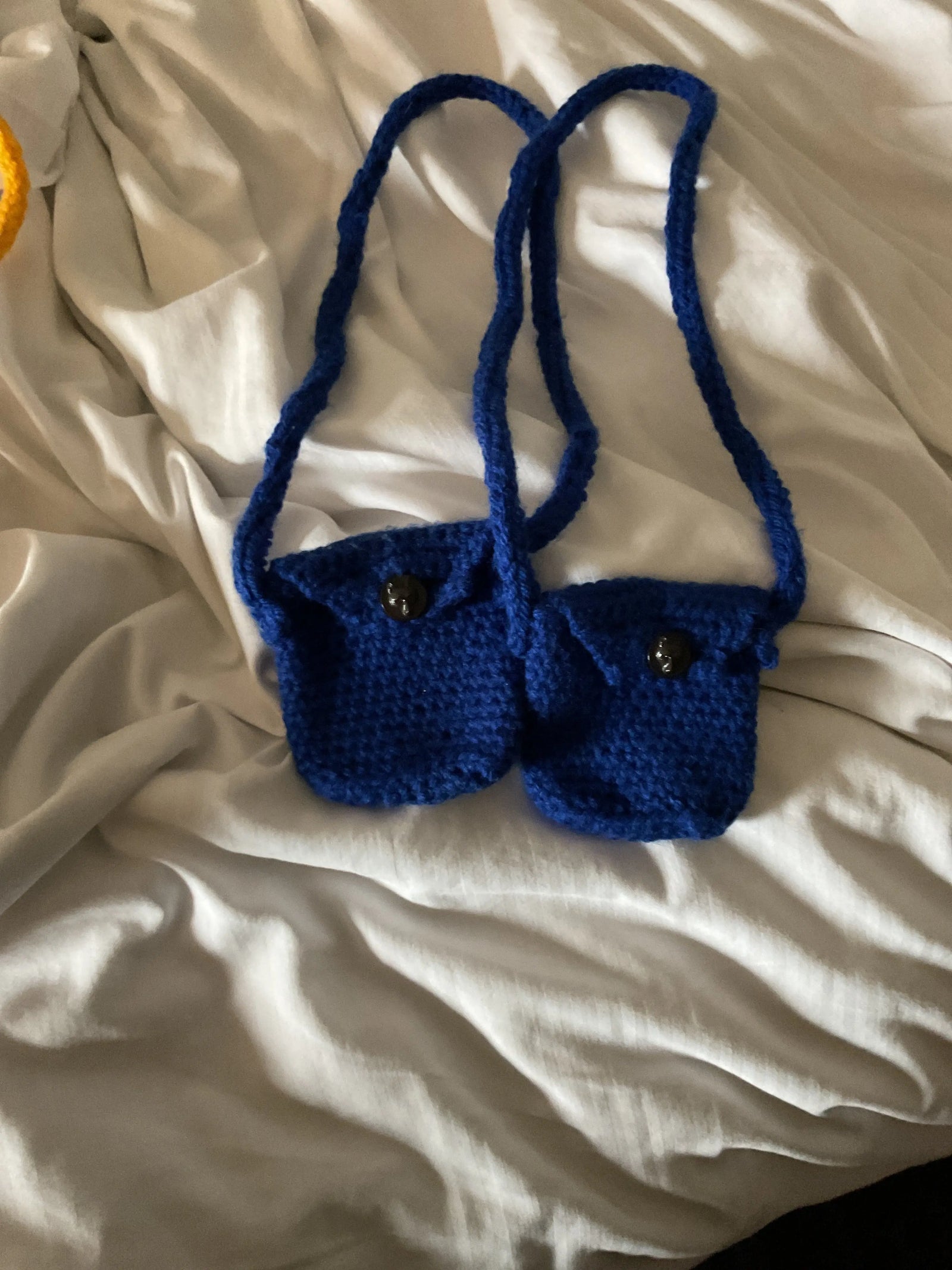 The Foxes Pouch - Hand Knit Neck Bag The Foxes Den