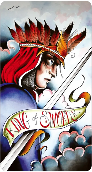 Eight Coins' Tattoo Tarot Borderless Miniature Edition