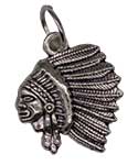 Indian Head amulet |  3/4"