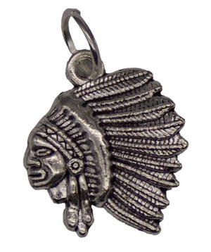Indian Head amulet |  3/4"