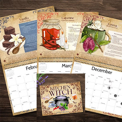 2026 Kitchen Witch Spell calendar