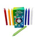 Chakra chime candle | 1/2" dia 5" long | 20 pack