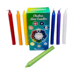 Chakra chime candle | 1/2" dia 5" long | 20 pack