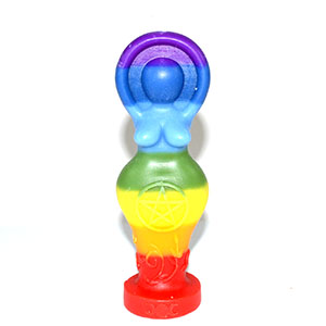 Chakra Goddess candle | 5 1/2"