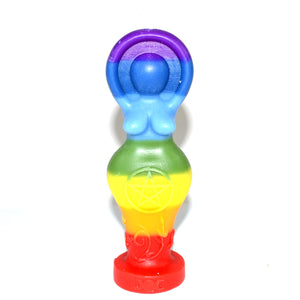 Chakra Goddess candle | 5 1/2"