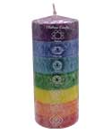 Chakra pillar candle | 3" x 6" 7