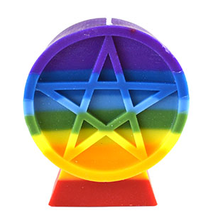 Charka Pentacle candle