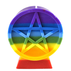 Charka Pentacle candle