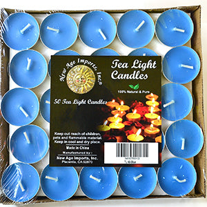 2 hour Blue Tea Light | Set of 50