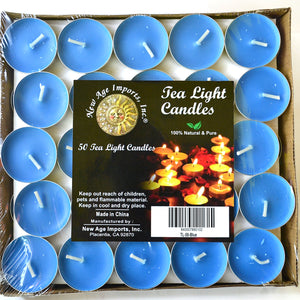 2 hour Blue Tea Light | Set of 50