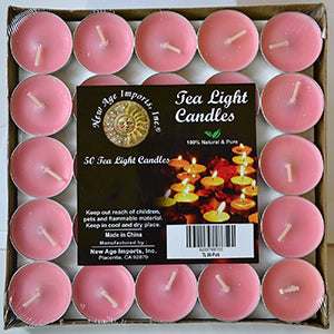 2 hour Pink Tea Light | Set of 50
