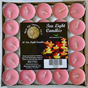 2 hour Pink Tea Light | Set of 50