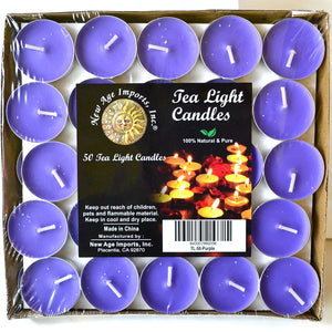 2 hour Purple Tea Light | Set of 50
