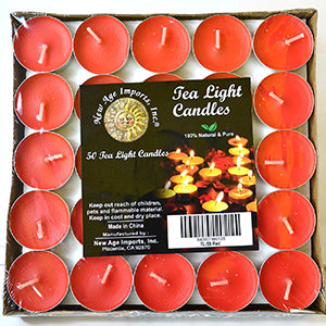 2 hour Red Tea Light | Set of 50