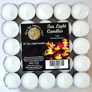 8 hour White votive | Set of 50