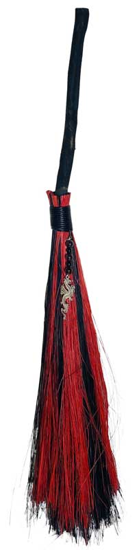 Dragon Black & Red broom | 21" +