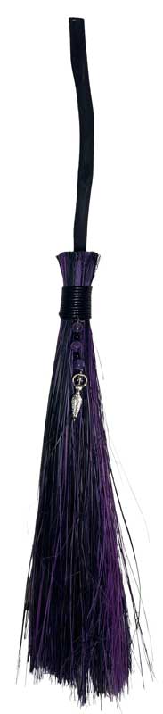 Goddess Black & Purple broom | 21" +