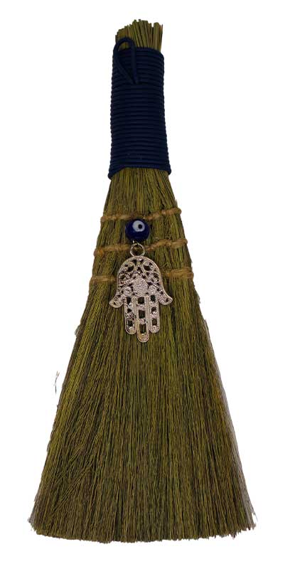 Broom Evil Eye Fatima Hand | 9"