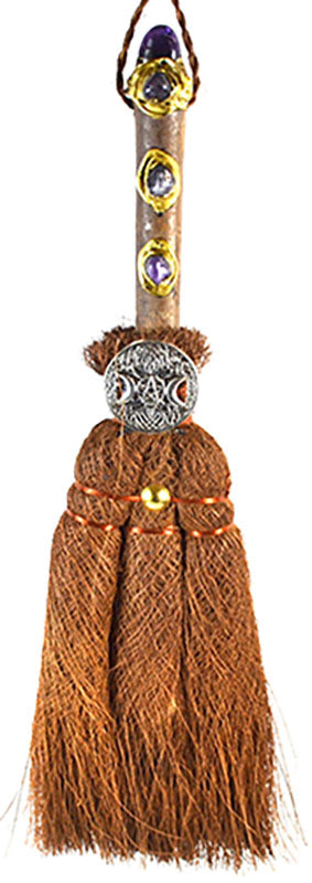 Triple Moon Crystal broom | 12"