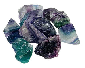 Rainbow Fluorite, untumbled stones | 1 lb