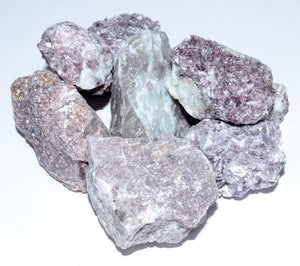 Lepidolite untumbled stones | 1 lb