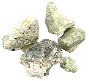 Prenhite with Rutile untumbled stones | 1 lb