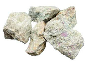 Ruby Zoisite untumbled stones | 1 lb