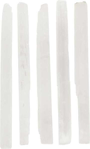 Selenite sticks | (set of 5) 6"