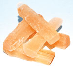 3" Orange Selenite mini sticks 5 pk