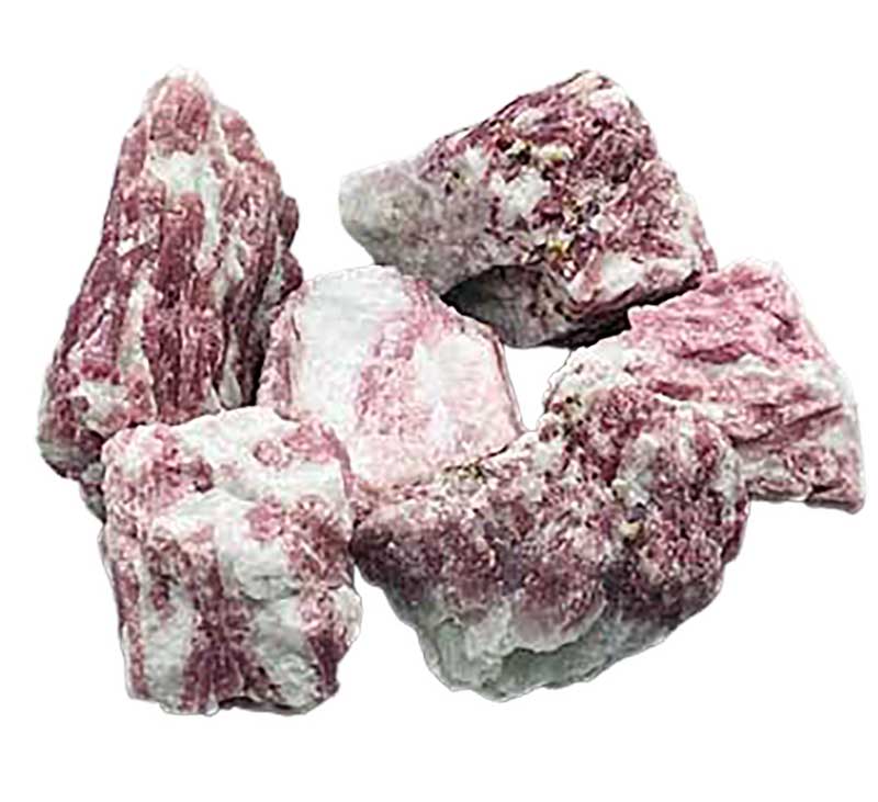 Pink Tourmaline with Quartz untumbled stones | 1 lb
