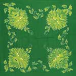 Green Man  altar cloth or scarf 36" x 36"