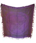 Pentagram altar cloth 36" x 36"