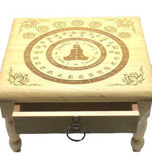 Pendulum altar table | 12x 12" AzureGreen