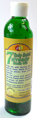 7 Holy Spirit Hyssop bath oil | 8oz