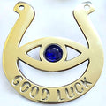 Evil Eye good luck horseshoe AzureGreen