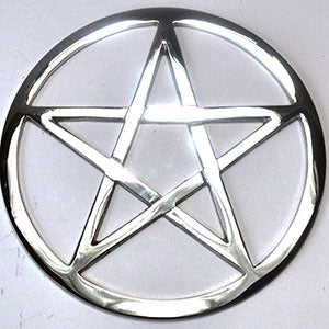 Cut-Out Pentagram altar tile 5 3/4" AzureGreen