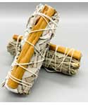 White Sage & Cinnamon smudge stick | 4"