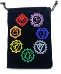 Chakra Black velveteen bag (set of 10) | 5