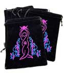 Goddess Black Velveteen Bag (set of 10) | 5"x 7"