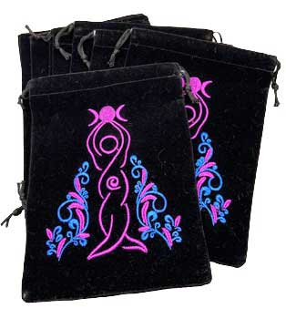Goddess Black Velveteen Bag (set of 10) | 5