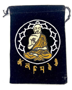 Buddha Black Velveteen Bag (set of 10) | 5"x 7"
