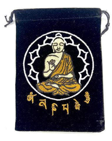 Buddha Black Velveteen Bag (set of 10) | 5