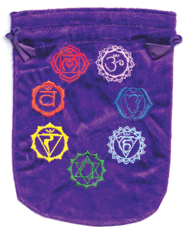 7 Chakra Purple velveteen bag | 6