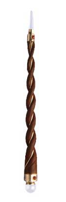 Twisted Rose Wood healing wand | 8"