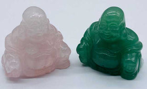 Crystal Buddha Figurines | 1 3/16" | (set of 2)
