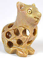 Cat Carving Soapstone | 2